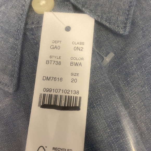 J Crew Cropped garçon shirt in chambray BT738 - Picture 6 of 6